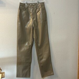 Pacsun 90s boyfriend faux leather pants size 26